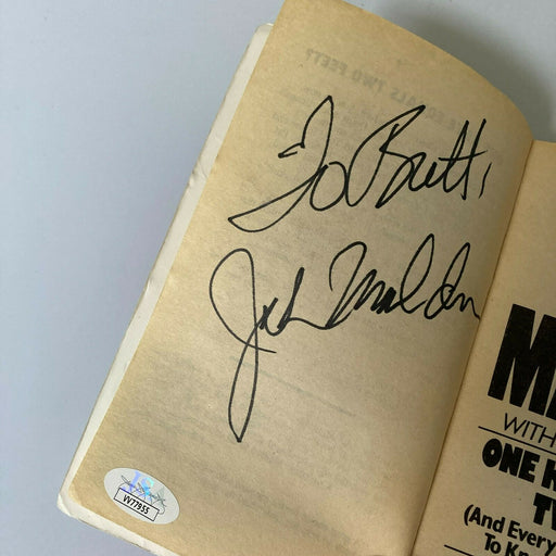 John Madden Signed One Knee Equals Two Feet Football Book JSA COA