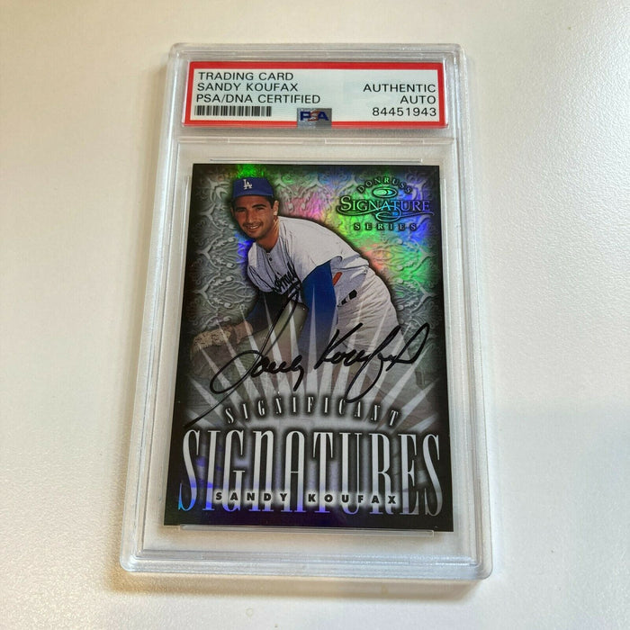 1998 Donruss Significant Signatures SANDY KOUFAX Auto /2000 PSA DNA