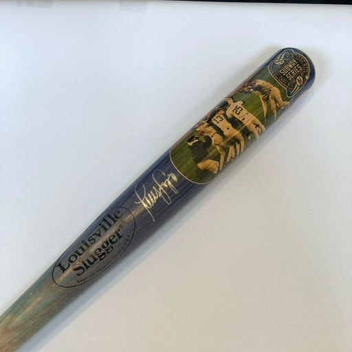 Luis Sojo Signed New York Yankees 2000 World Series Subway Series Bat