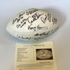 Franco Harris Hall Of Fame Legends Multi Signed Football With 16 Sigs JSA COA