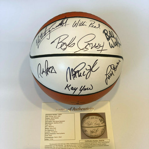 Magic Johnson Hall Of Fame Induction Class Of 2002 Multi Signed Basketball JSA