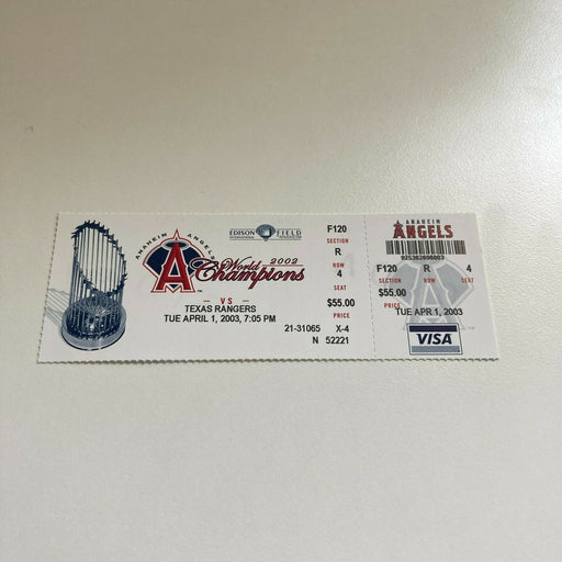 Mark Teixeira MLB Debut First Game Original Ticket April 1, 2003