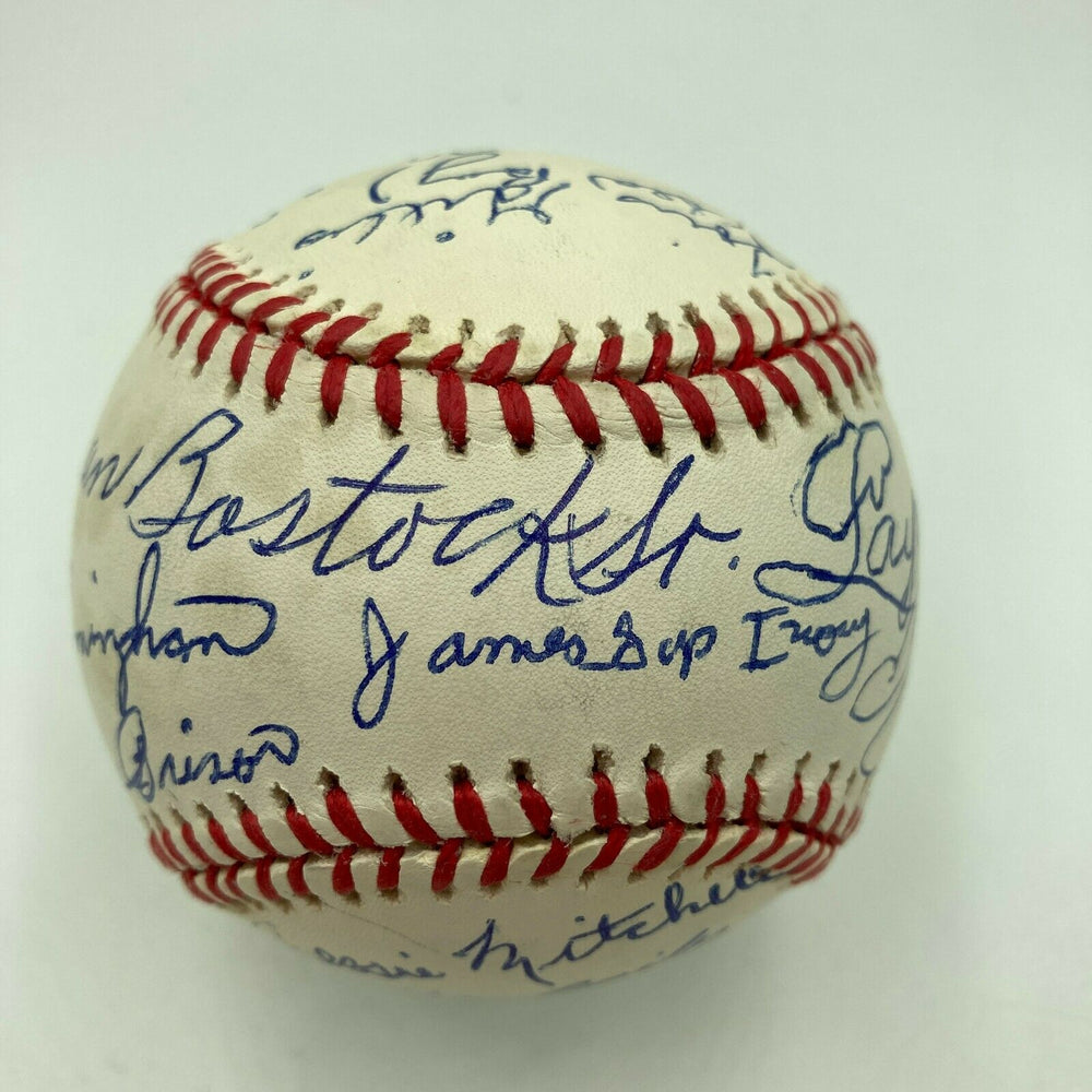 Beautiful Negro League Legends Multi Signed National League Baseball 17 Sigs JSA