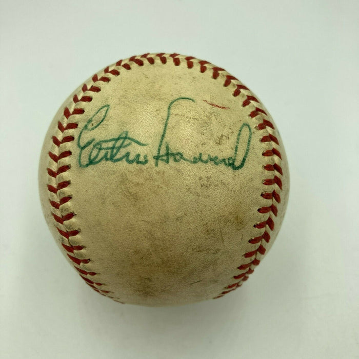 Elston Howard Signed Vintage 1970 Official American League Baseball JSA COA
