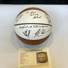 Hall Of Fame Induction Multi Signed Basketball Jim Boeheim JSA COA