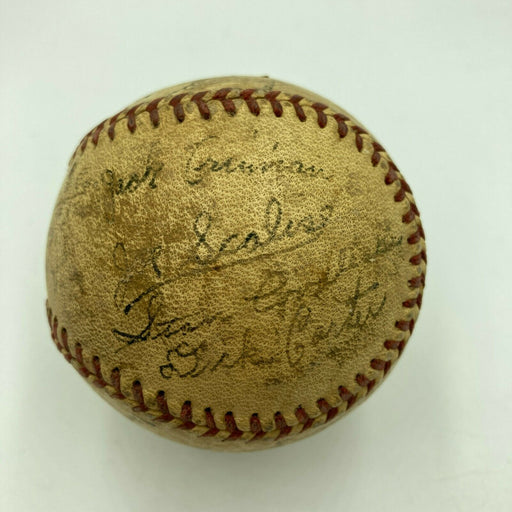 1944 Wilmington Blue Rocks Team Signed Minor League Baseball With Stan Coveleski