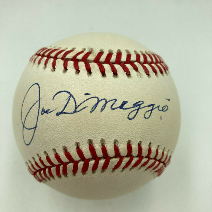 Beautiful Joe Dimaggio Signed Baseball Auto PSA DNA Graded Gem MINT 10