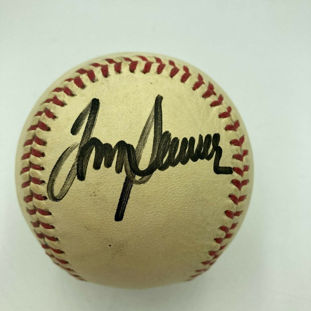 Tom Seaver Signed Autographed Vintage Baseball JSA COA
