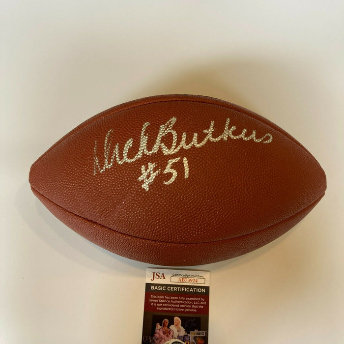 Dick Butkus #51 Signed Wilson Official NFL Football JSA