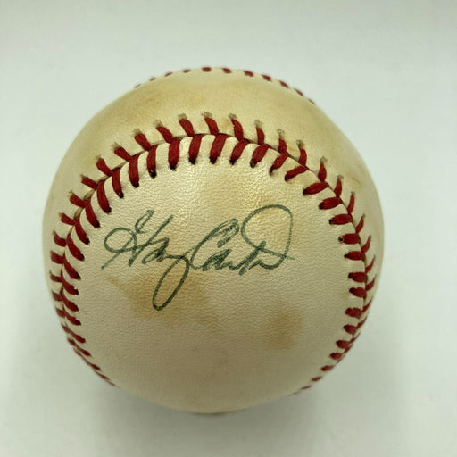 Gary Carter Signed 1970's National League Feeney Baseball With JSA COA