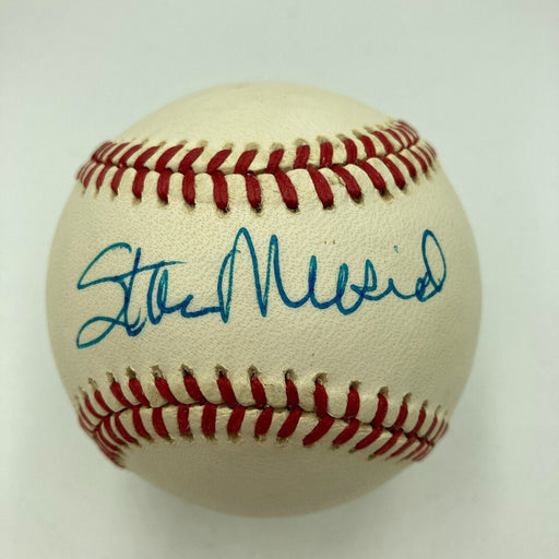 Mint Stan Musial Signed 1980's Official National League Baseball JSA COA