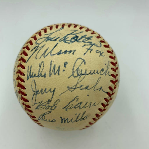 1950 Chicago White Sox Team Signed American League Baseball With Nellie Fox