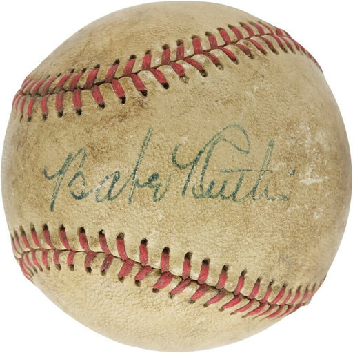 Babe Ruth Single Signed Official American League Baseball PSA DNA COA