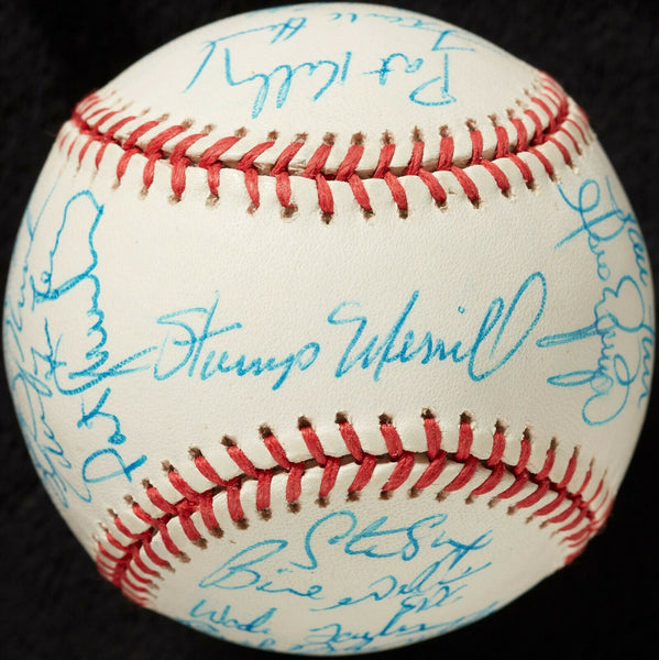 1991 New York Yankees Team Signed Baseball Don Mattingly With Beckett COA