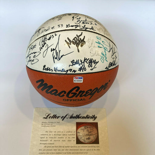 Shaquille O'neal Pre Rookie 1989 Mcdonald's All American Signed Basketball PSA