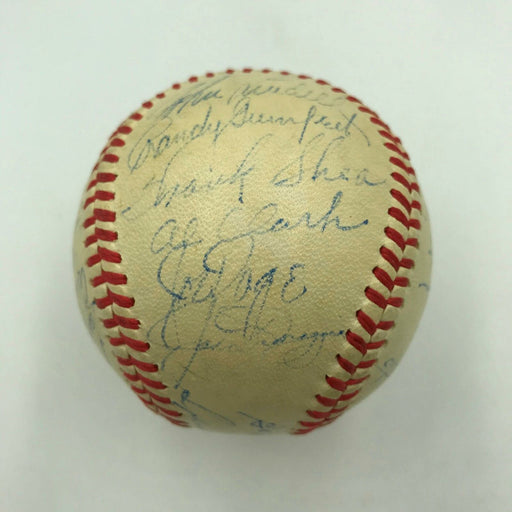 1947 NY Yankees World Series Champs Team Signed Baseball Joe Dimaggio JSA COA