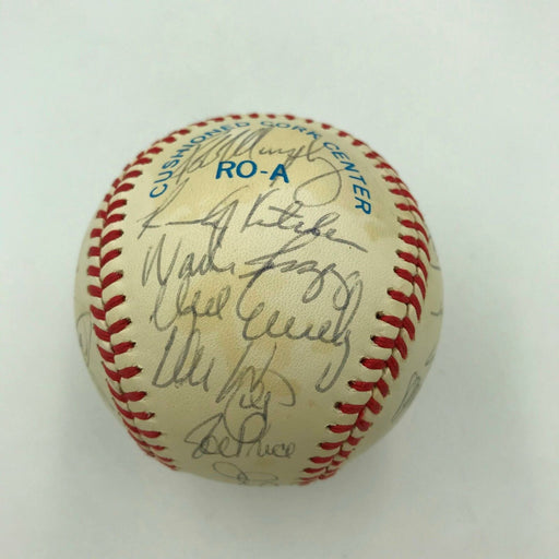 1989 Boston Red Sox Team Signed Baseball With Roger Clemens Wade Boggs Jim Rice