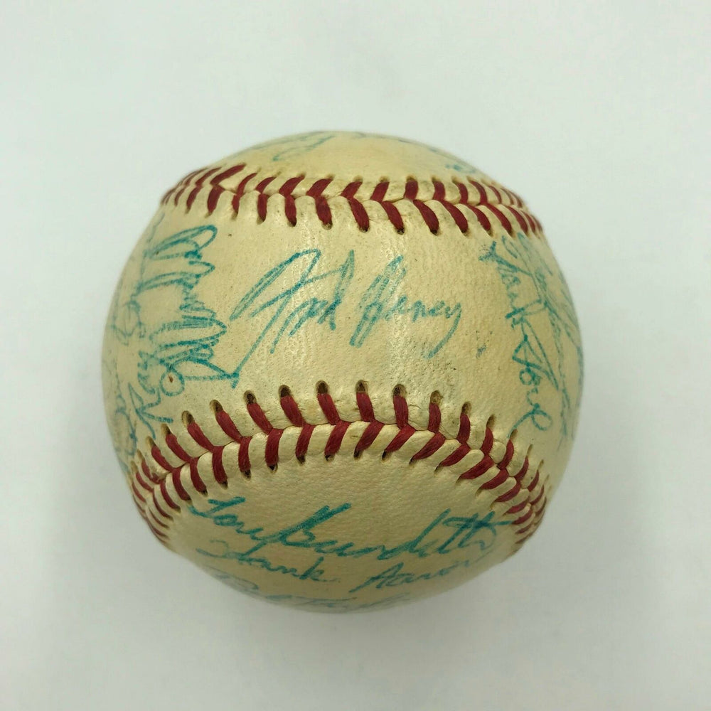 1957 Milwaukee Braves World Series Champs Team Signed Baseball With JSA COA