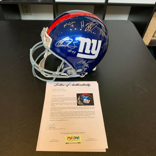 2014 New York Giants Team Signed Authentic Full Size Helmet With PSA DNA COA