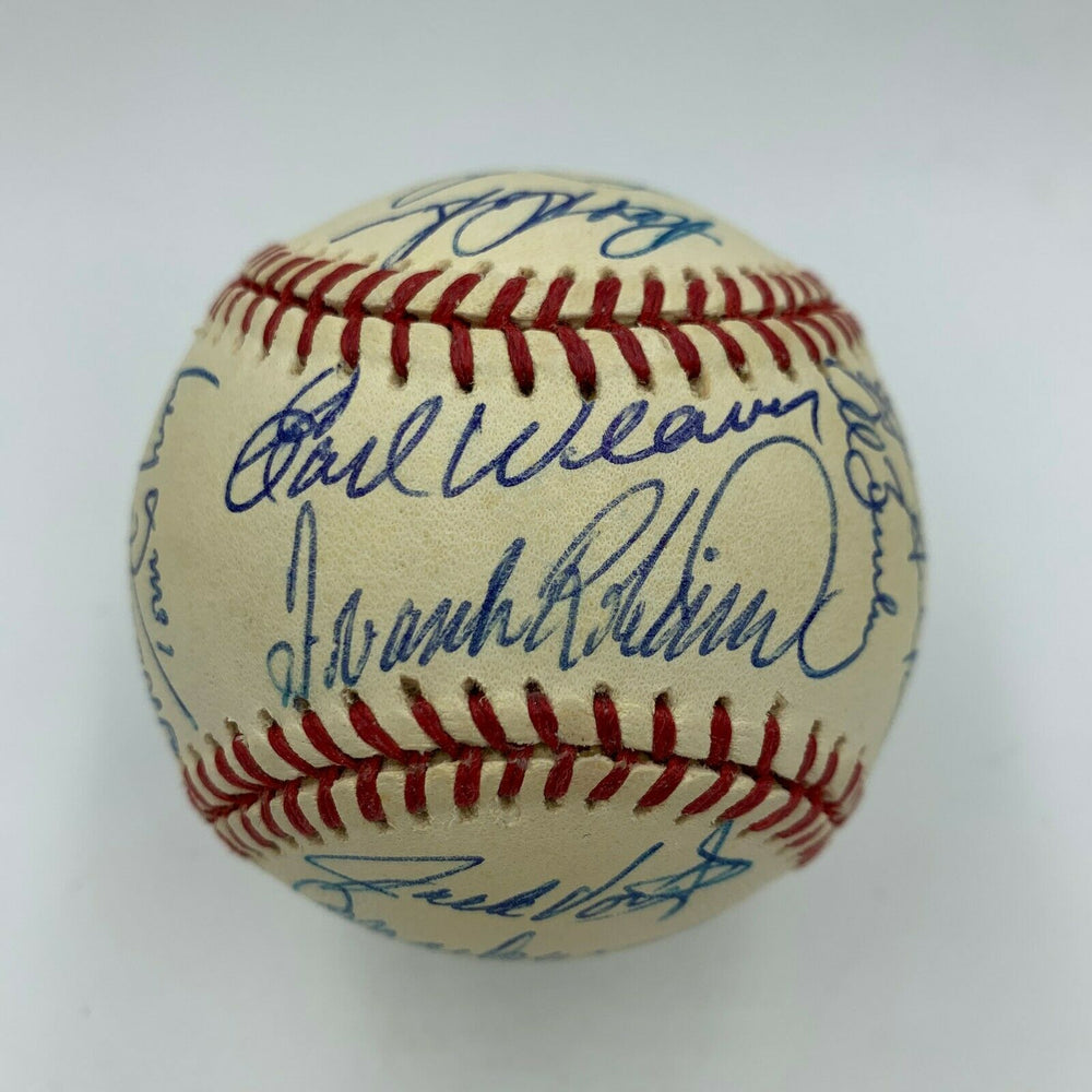 Baltimore Orioles Hall Of Fame Greats Signed Baseball Brooks & Frank Robinson