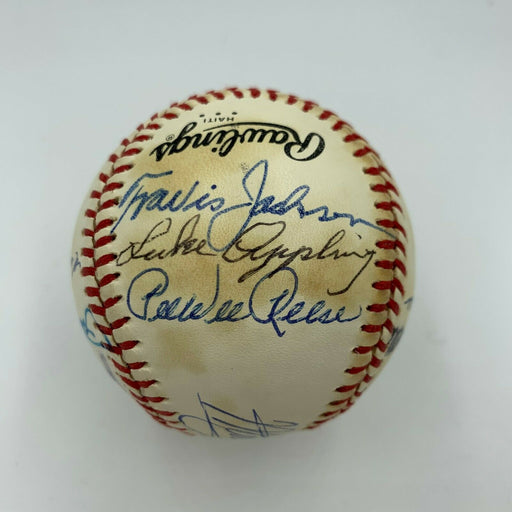 Travis Jackson Pee Wee Reese Legendary Shortstops Signed Baseball 11 Sig JSA COA