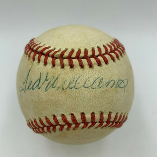 Ted Williams Signed Official American League Baseball With JSA COA