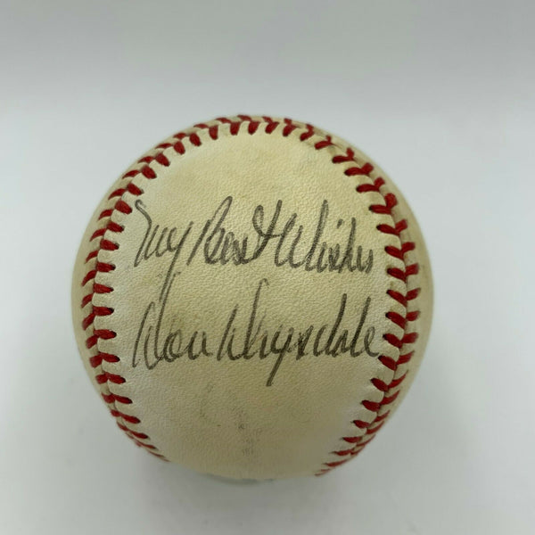 Don Drysdale "My Best Wishes" Signed American League Baseball With JSA COA