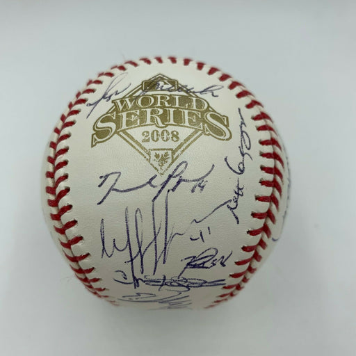 2008 Tampa Bay Rays AL Champs Team Signed World Series Baseball With JSA COA