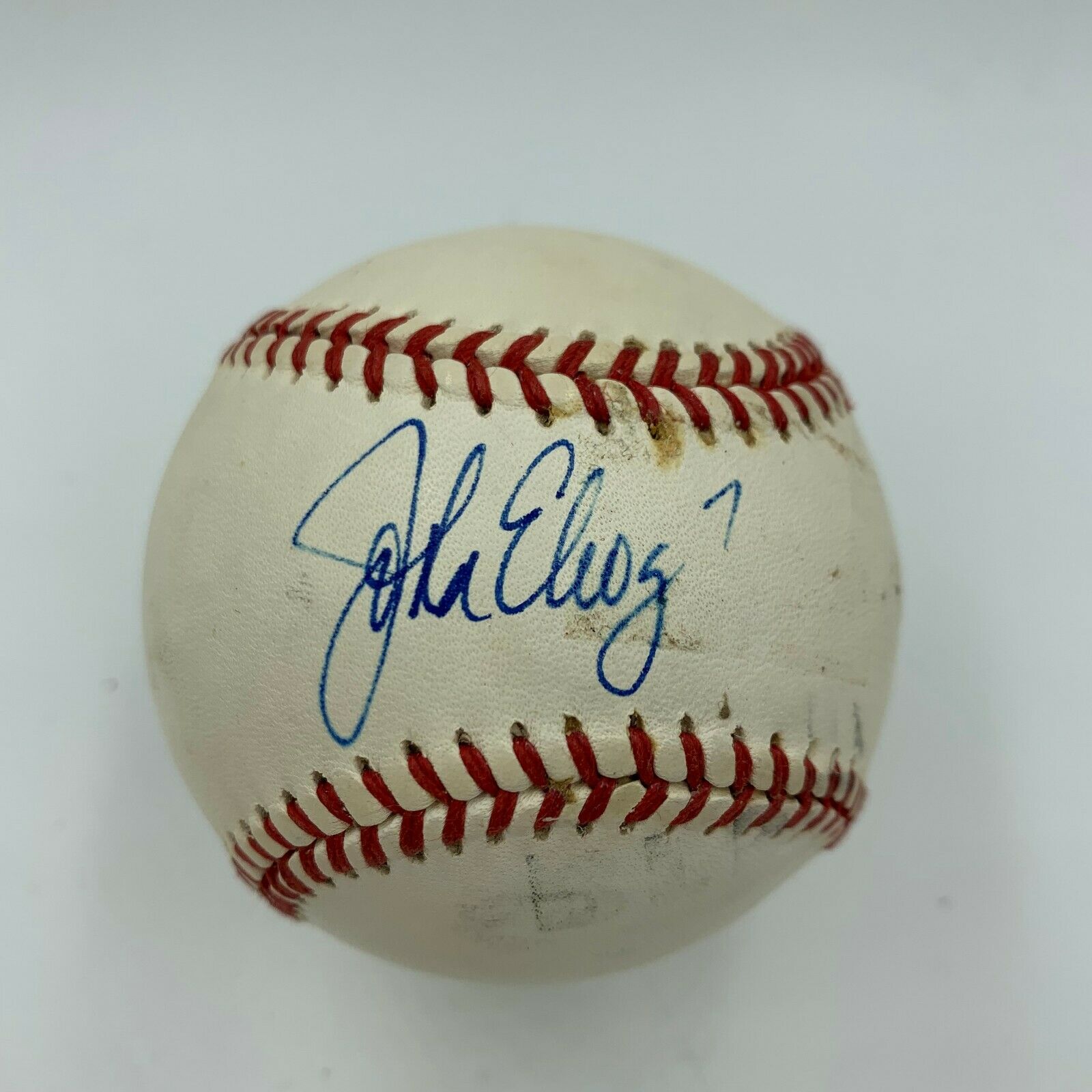John Elway Early Career Signed 1980's National League Baseball With JSA COA