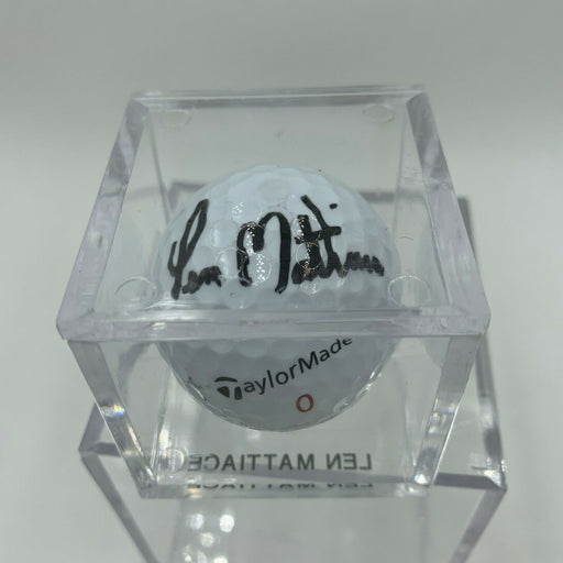 Len Mattiace Signed Autographed Golf Ball PGA With JSA COA