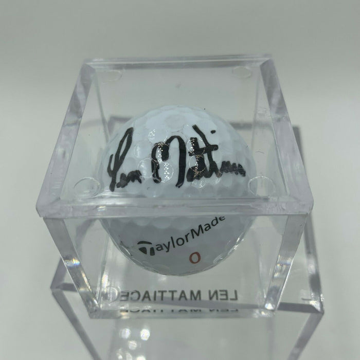 Len Mattiace Signed Autographed Golf Ball PGA With JSA COA