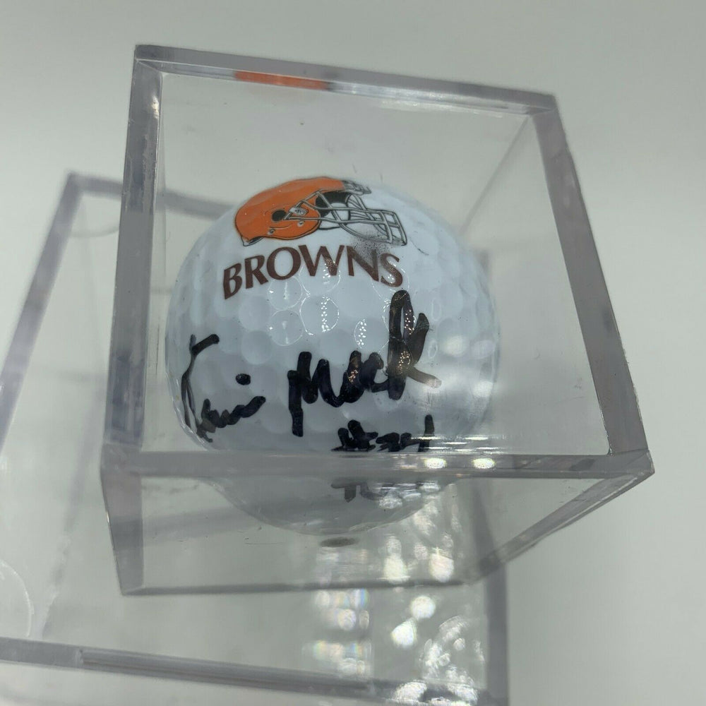 Kevin Mack NFL Signed Autographed Golf Ball PGA With JSA COA