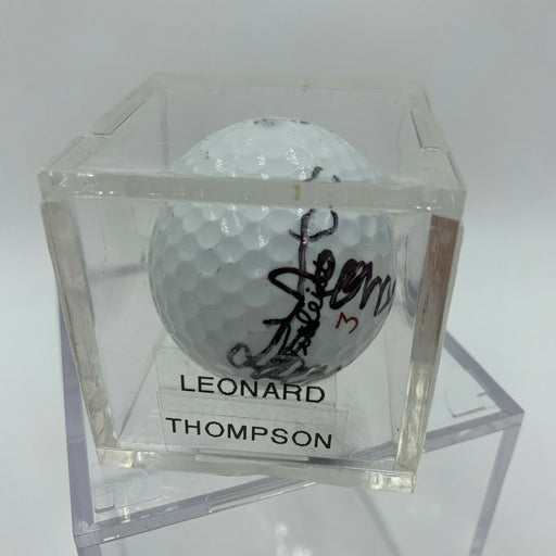 Leonard Thompson Signed Autographed Golf Ball PGA With JSA COA