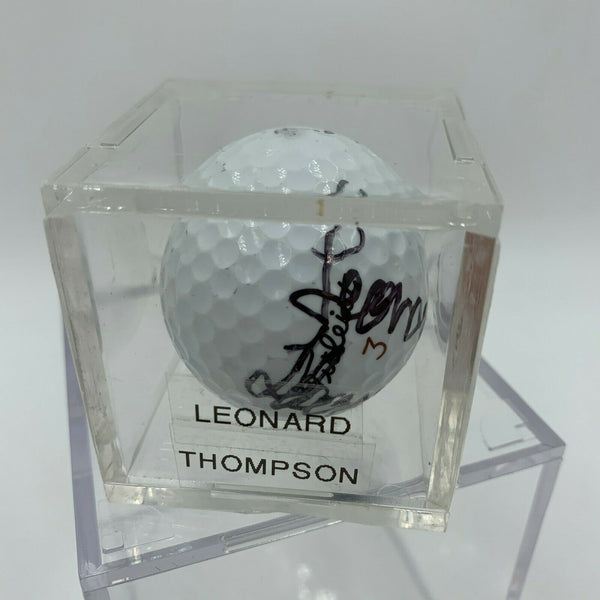 Leonard Thompson Signed Autographed Golf Ball PGA With JSA COA