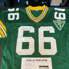 Ray Nitschke #66 Signed Authentic Green Bay Packers Wilson Game Jersey PSA DNA