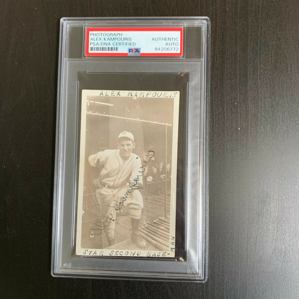 Alex Kampouris Signed 1934 Cincinnati Reds Original Photo PSA DNA Certified