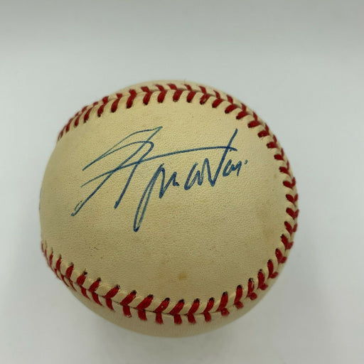 Rare Charles Aznavour Signed Autographed American League Baseball JSA COA