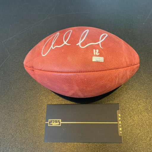 Andrew Luck #12 Signed Wilson Official NFL Game Football Panini COA Colts