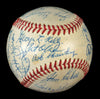 Beautiful 1920's-50's Yankees Legends HOF Signed AL Baseball 25 Sigs JSA COA