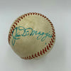 Joe Dimaggio & Carlton Fisk 1969 Rookie Signed American League Baseball JSA COA