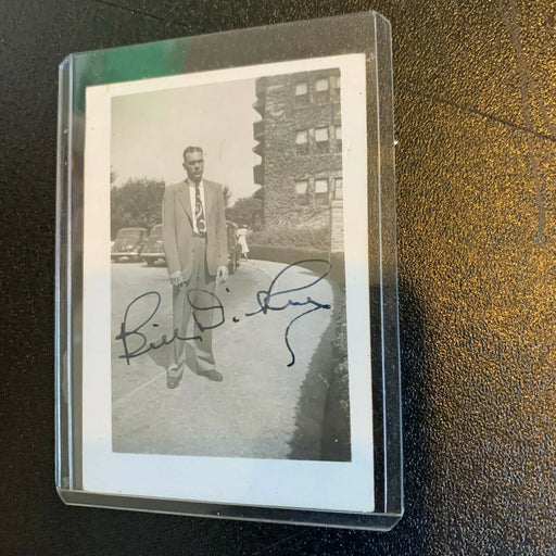 Bill Dickey Signed Original 1940's Photo Snapshot New York Yankees JSA Sticker