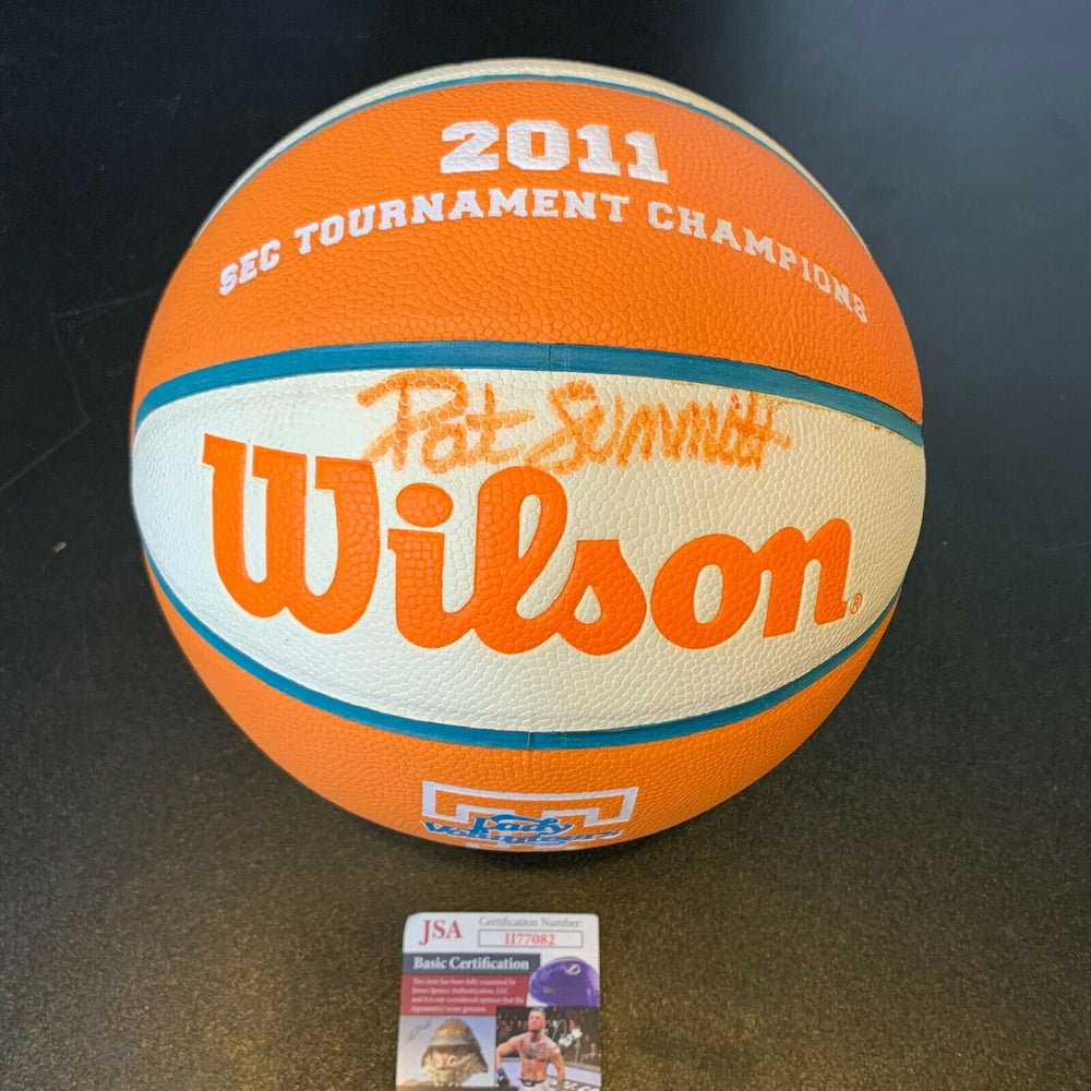 Pat Summitt Signed 2011 SEC Tournament Champs Basketball Tennessee With JSA COA