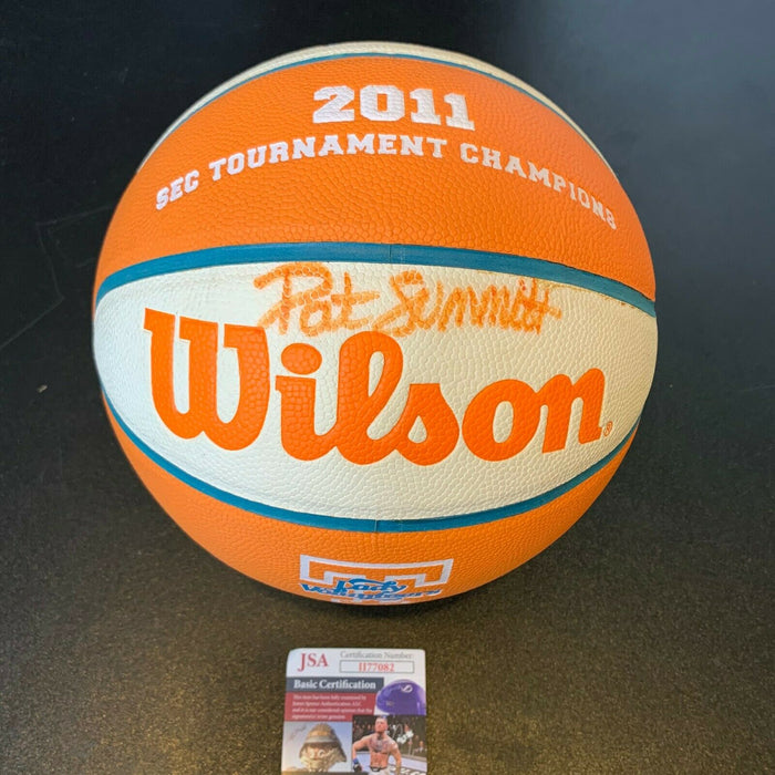 Pat Summitt Signed 2011 SEC Tournament Champs Basketball Tennessee With JSA COA