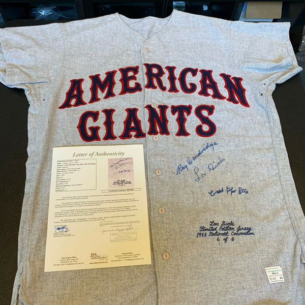 Cool Papa Bell Ray Dandridge Signed Negro League American Giants Jersey JSA COA