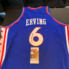 Dr. J Julius Erving Signed Mitchell & Ness 1976 Philadelphia 76ers Jersey JSA