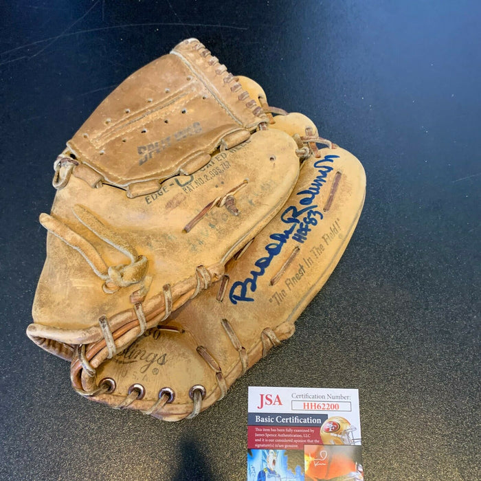 Brooks Robinson HOF 1983 Signed 1970's Rawlings Game Model Glove With JSA COA