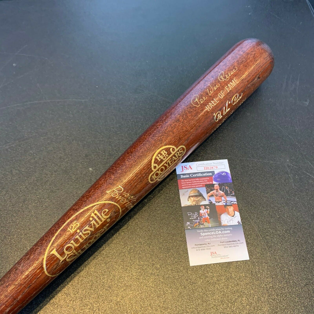 Pee Wee Reese Signed 1984 Hall Of Fame Special Edition Baseball Bat With JSA COA
