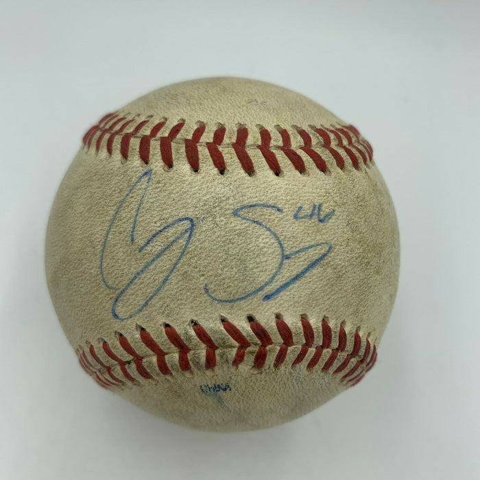 2013 Corey Seager Pre Rookie Signed Game Used Minor League Baseball With JSA COA