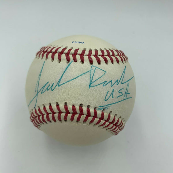 Jack Roush "USA" Nascar Signed Autographed Official League Baseball JSA COA