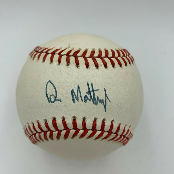Nice Don Mattingly Signed 1980's Official American League Baseball With JSA COA